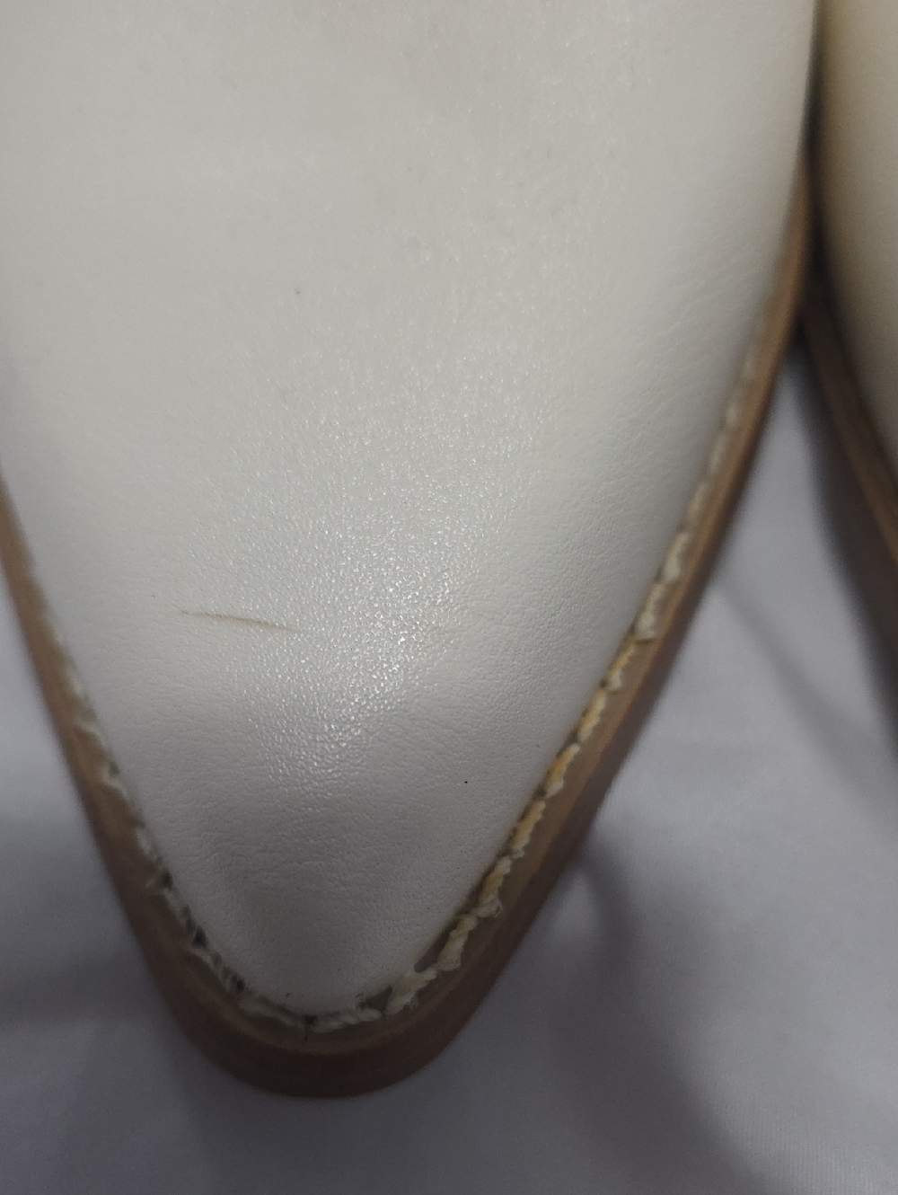 Women's Cream Western Mid-Calf Cowboy Boots - Picture 7 of 9